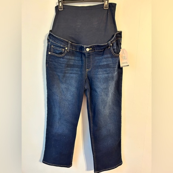Women’s 2  XL (20) maternity jeans. Straight‎ leg.Time &Tru New with tags. - Picture 1 of 7